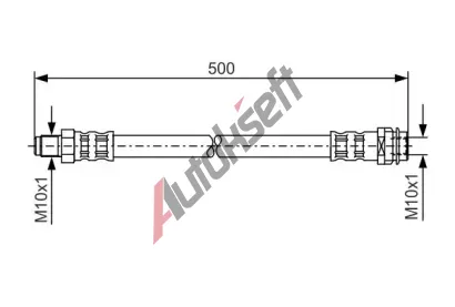 BOSCH Brzdov� hadice - 500 mm BO 1987476453, 1 987 476 453