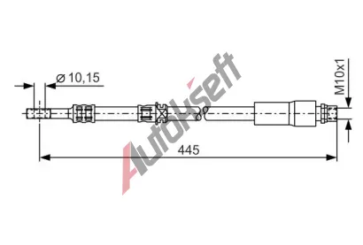 BOSCH Brzdov hadice - 445 mm BO 1987476455, 1 987 476 455