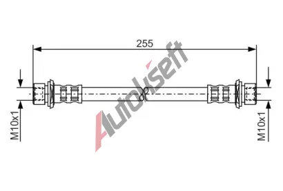 BOSCH Brzdov hadice - 255 mm BO 1987476457, 1 987 476 457