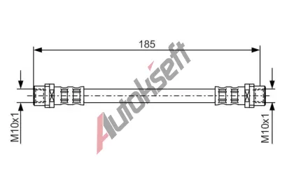 BOSCH Brzdov hadice - 185 mm BO 1987476458, 1 987 476 458