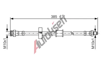 BOSCH Brzdov hadice - 385 mm BO 1987476459, 1 987 476 459