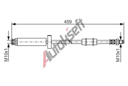 BOSCH Brzdov hadice - 459 mm BO 1987476462, 1 987 476 462