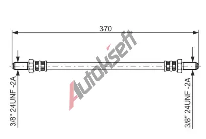 BOSCH Brzdov hadice - 370 mm BO 1987476475, 1 987 476 475