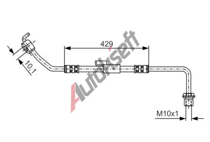 BOSCH Brzdov hadice - 429 mm BO 1987476510, 1 987 476 510