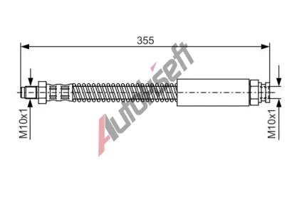 BOSCH Brzdov hadice - 355 mm BO 1987476519, 1 987 476 519