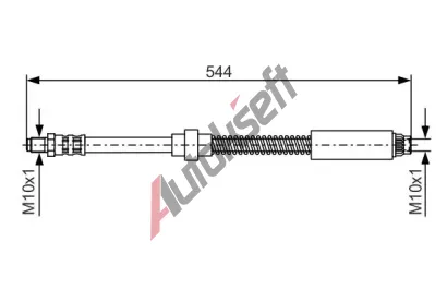 BOSCH Brzdov hadice - 544 mm BO 1987476559, 1 987 476 559