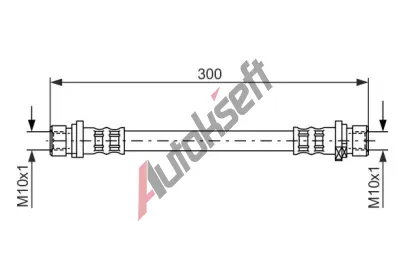 BOSCH Brzdov hadice - 540 mm BO 1987476583, 1 987 476 583