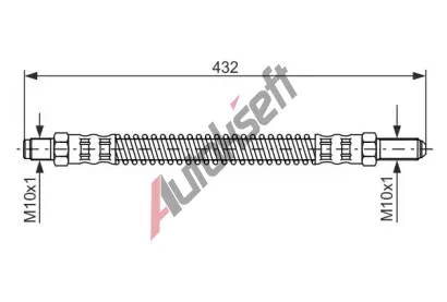 BOSCH Brzdov hadice - 432 mm BO 1987476584, 1 987 476 584