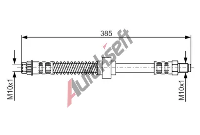 BOSCH Brzdov hadice - 385 mm BO 1987476597, 1 987 476 597