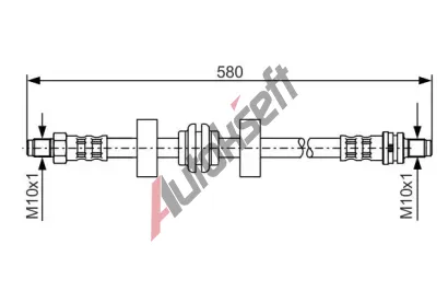 BOSCH Brzdov hadice - 580 mm BO 1987476602, 1 987 476 602