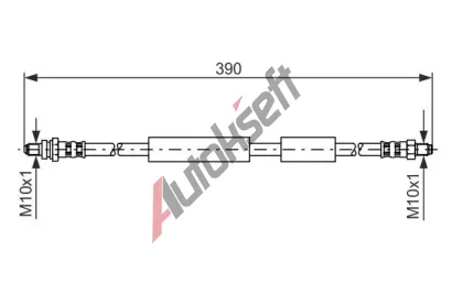 BOSCH Brzdov hadice - 390 mm BO 1987476603, 1 987 476 603