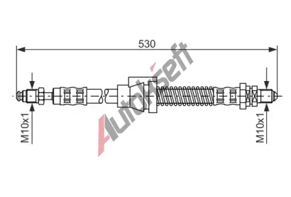 BOSCH Brzdov hadice - 530 mm BO 1987476605, 1 987 476 605