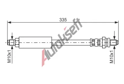 BOSCH Brzdov hadice - 335 mm BO 1987476627, 1 987 476 627