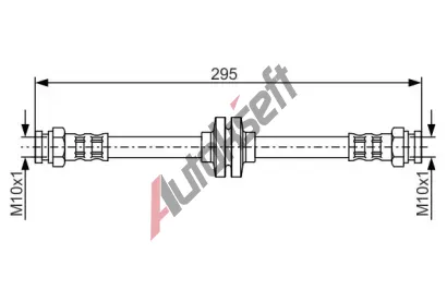 BOSCH Brzdov hadice - 295 mm BO 1987476632, 1 987 476 632