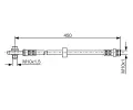 BOSCH Brzdov hadice - 450 mm BO 1987476648, 1 987 476 648