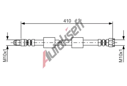 BOSCH Brzdov hadice - 410 mm BO 1987476650, 1 987 476 650