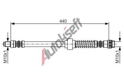 BOSCH Brzdov hadice - 440 mm BO 1987476651, 1 987 476 651