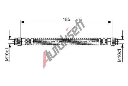 BOSCH Brzdov hadice - 185 mm BO 1987476670, 1 987 476 670