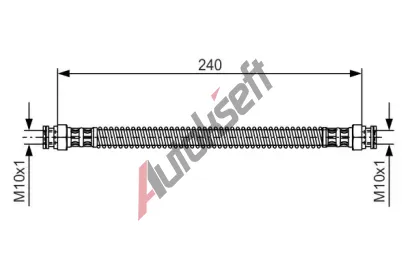 BOSCH Brzdov hadice - 240 mm BO 1987476676, 1 987 476 676