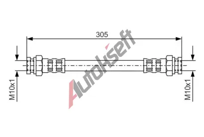 BOSCH Brzdov hadice - 305 mm BO 1987476678, 1 987 476 678