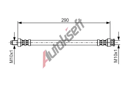 BOSCH Brzdov hadice - 290 mm BO 1987476688, 1 987 476 688