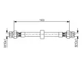 BOSCH Brzdov hadice - 143 mm ‐ BO 1987476697