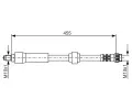 BOSCH Brzdov hadice - 455 mm BO 1987476701, 1 987 476 701