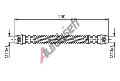 BOSCH Brzdov hadice - 290 mm BO 1987476702, 1 987 476 702