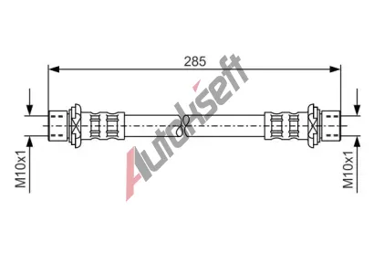 BOSCH Brzdov hadice - 285 mm BO 1987476725, 1 987 476 725