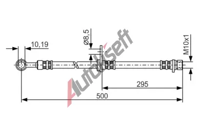 BOSCH Brzdov� hadice - 500 mm BO 1987476736, 1 987 476 736