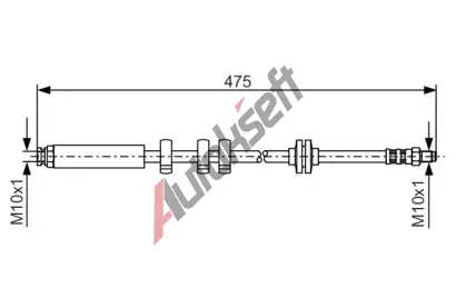 BOSCH Brzdov hadice - 475 mm BO 1987476747, 1 987 476 747