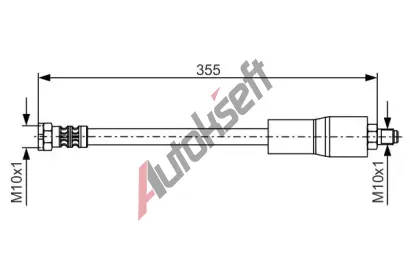 BOSCH Brzdov hadice - 355 mm BO 1987476751, 1 987 476 751