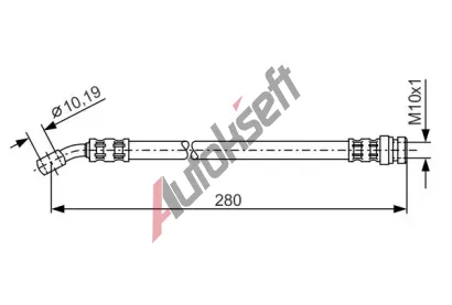 BOSCH Brzdov hadice - 280 mm BO 1987476772, 1 987 476 772