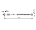 BOSCH Brzdov hadice - 470 mm ‐ BO 1987476775