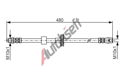 BOSCH Brzdov hadice - 480 mm BO 1987476778, 1 987 476 778