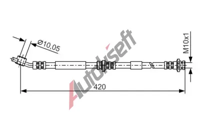 BOSCH Brzdov hadice - 420 mm BO 1987476790, 1 987 476 790