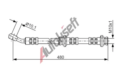 BOSCH Brzdov hadice - 480 mm BO 1987476802, 1 987 476 802