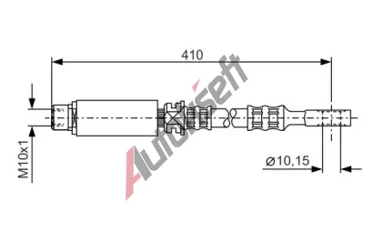 BOSCH Brzdov hadice - 410 mm BO 1987476805, 1 987 476 805