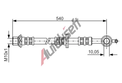 BOSCH Brzdov hadice - 540 mm BO 1987476838, 1 987 476 838