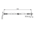 BOSCH Brzdov hadice - 580 mm ‐ BO 1987476849