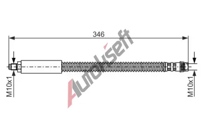 BOSCH Brzdov hadice - 346 mm BO 1987476859, 1 987 476 859