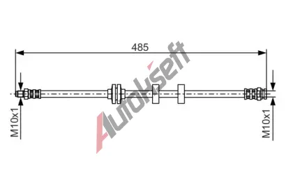 BOSCH Brzdov hadice - 485 mm BO 1987476860, 1 987 476 860