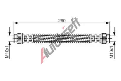 BOSCH Brzdov hadice - 260 mm BO 1987476869, 1 987 476 869