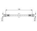 BOSCH Brzdov hadice - 195 mm BO 1987476884, 1 987 476 884