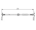 BOSCH Brzdov hadice - 370 mm BO 1987476886, 1 987 476 886