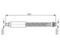 BOSCH Brzdov hadice - 435 mm BO 1987476905, 1 987 476 905