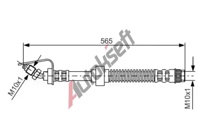 BOSCH Brzdov hadice - 565 mm BO 1987476906, 1 987 476 906