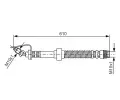 BOSCH Brzdov hadice - 610 mm BO 1987476907, 1 987 476 907