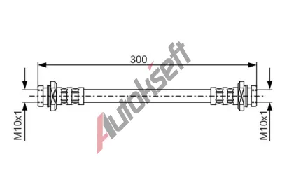 BOSCH Brzdov hadice - 300 mm BO 1987476908, 1 987 476 908