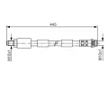 BOSCH Brzdov hadice - 445 mm BO 1987476912, 1 987 476 912